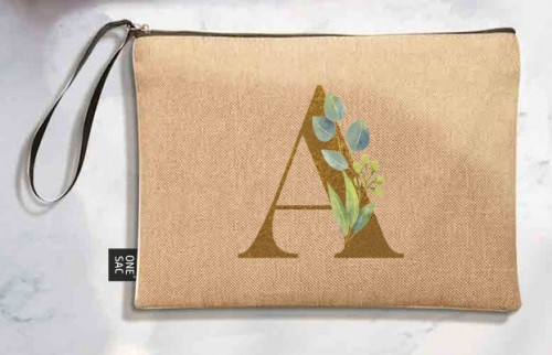 Tote bag letter a - wedding gifts